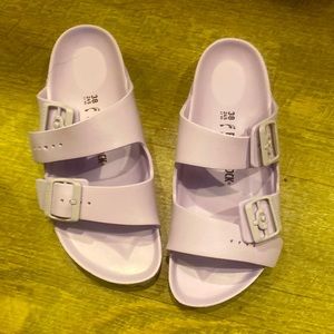Purple fog Birkenstocks